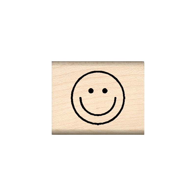 Smile Rubber Stamp 1" x 1.25" block
