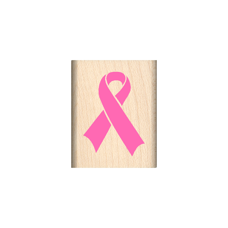 Ribbon Rubber Stamp 1" x 1.25" block
