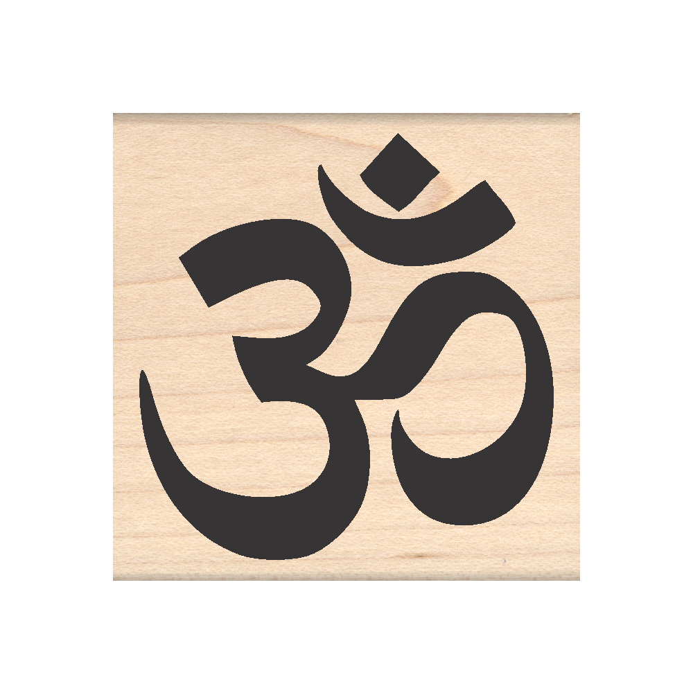 Om Rubber Stamp 2.25" x 2.25" block