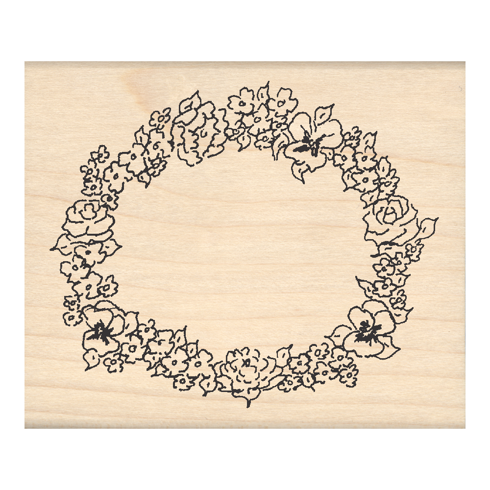 Border Rubber Stamp 2.5" x 3" block