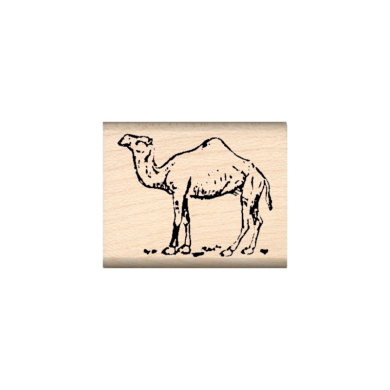 Camel Rubber Stamp 1" x 1.25" block