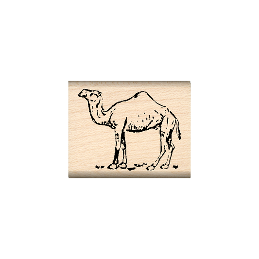 Camel Rubber Stamp 1" x 1.25" block