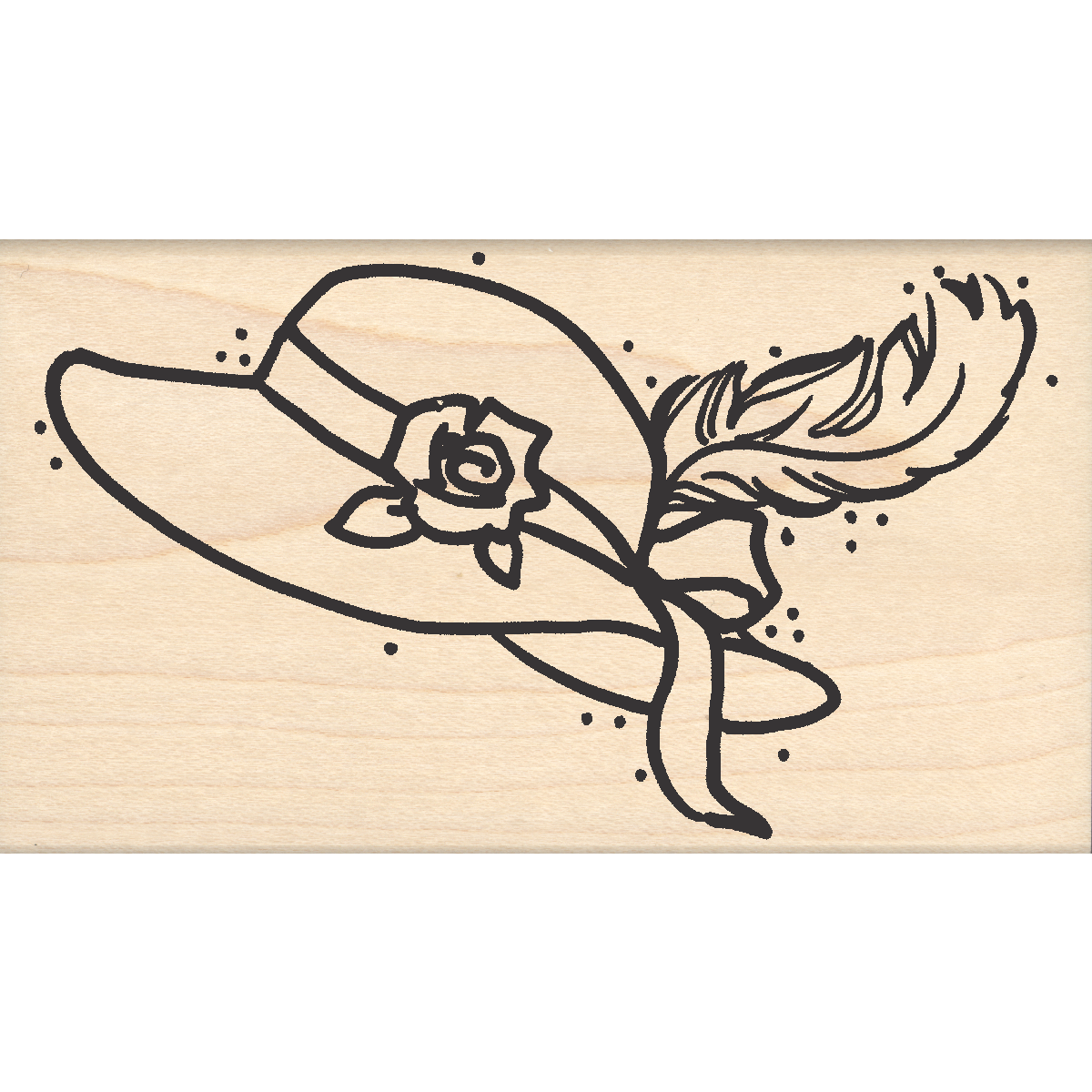 Red Hat Rubber Stamp 2.5" x 4" block