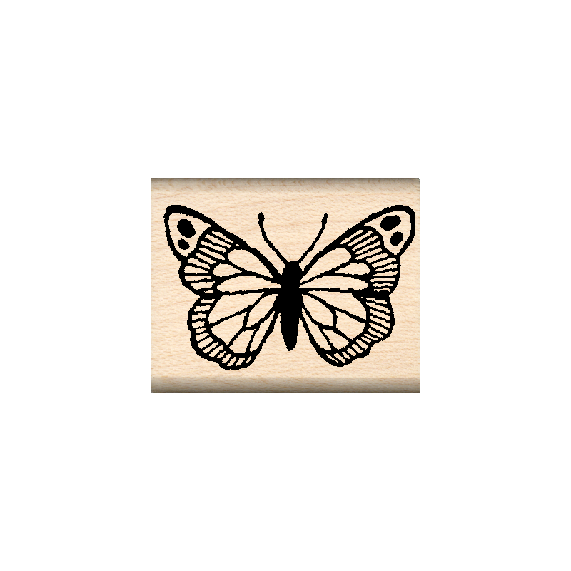 Butterfly Rubber Stamp 1" x 1.25" block