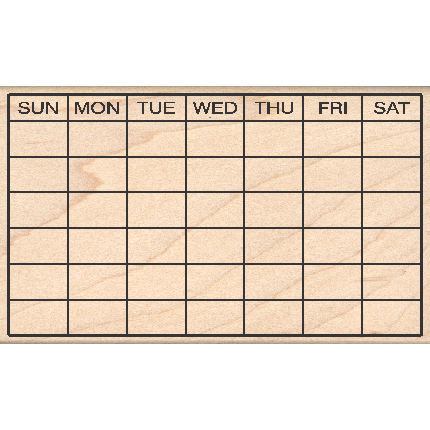 Large Bullet Journal 6 Row Calendar Rubber Stamp 3 x 5 block – Stamps by  Impression