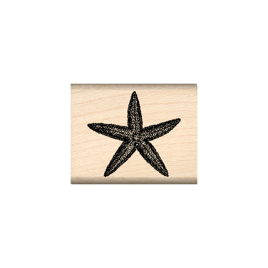 Starfish Rubber Stamp 1" x 1.25" block