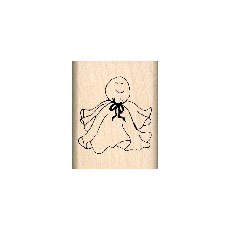 Ghost Rubber Stamp 1" x 1.25" block