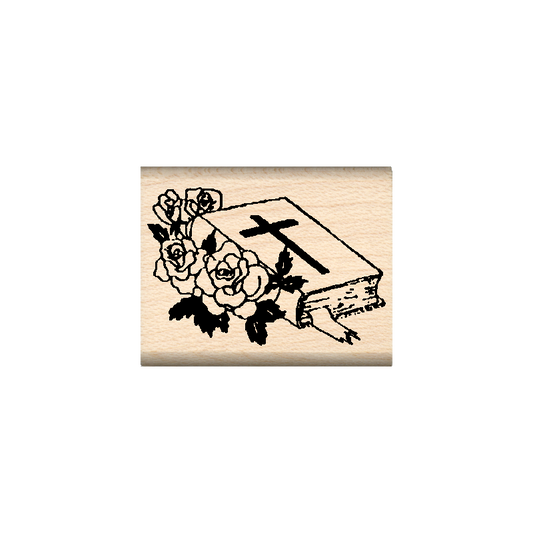 Bible Rubber Stamp 1" x 1.25" block