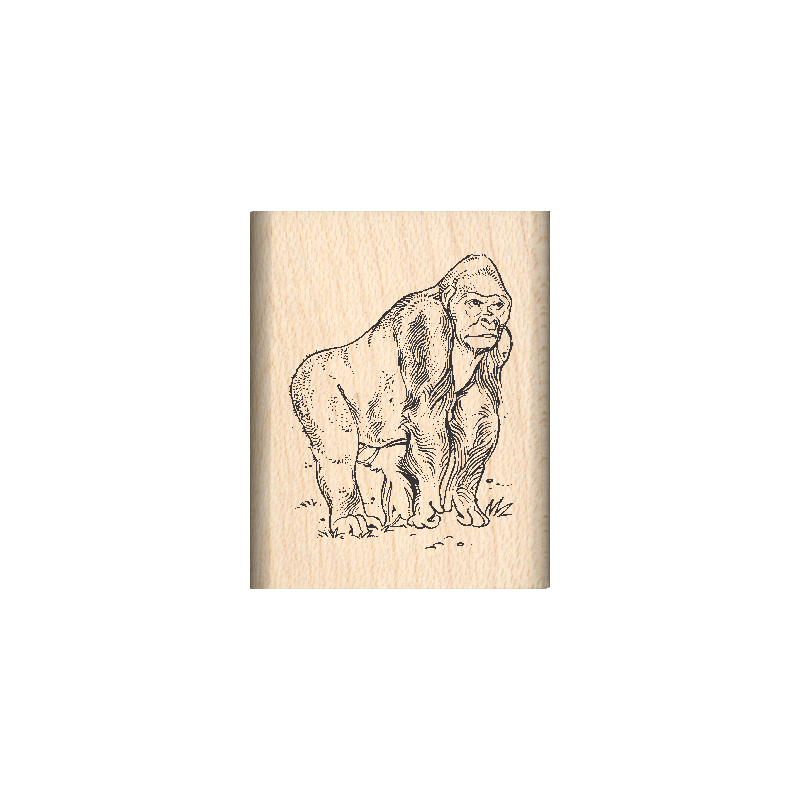 Gorilla Rubber Stamp 1" x 1.25" block