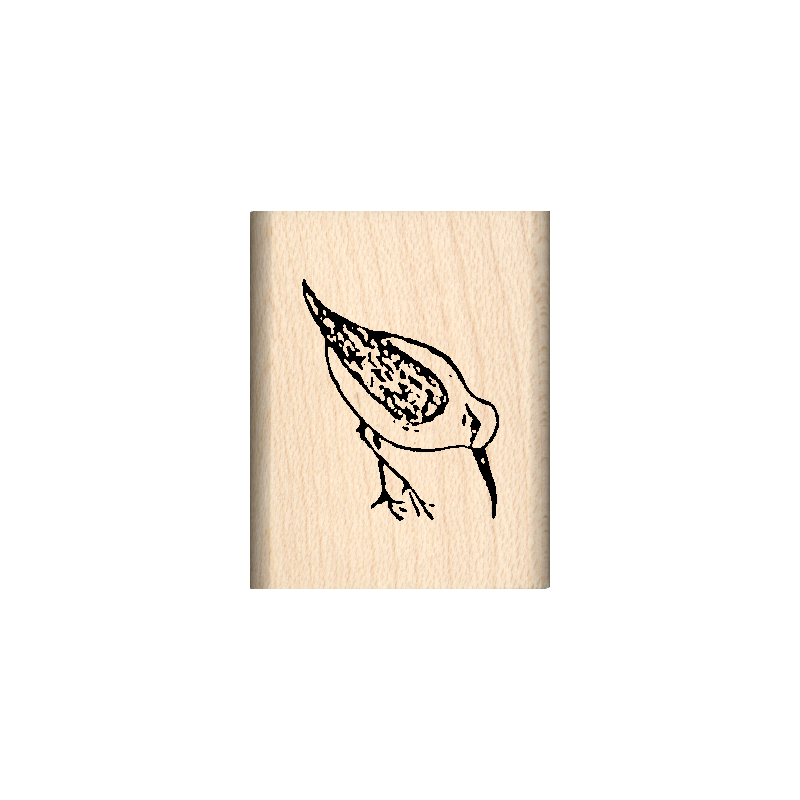 Sandpiper Rubber Stamp 1" x 1.25" block