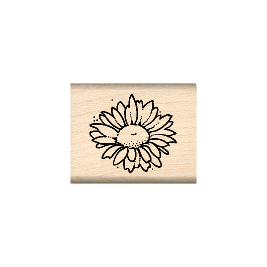 Daisy Rubber Stamp 1" x 1.25" block