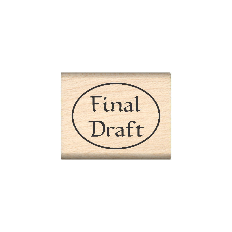 Final Draft Teacher Rubber Stamp 1" x 1.25" block