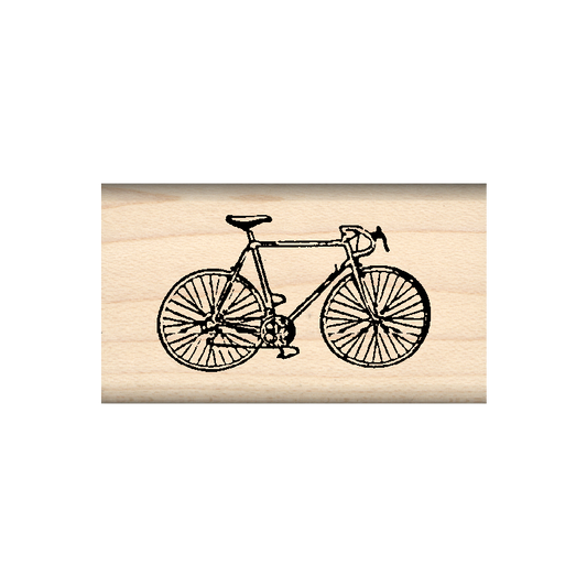 Bicycle Rubber Stamp 1" x 1.75" block