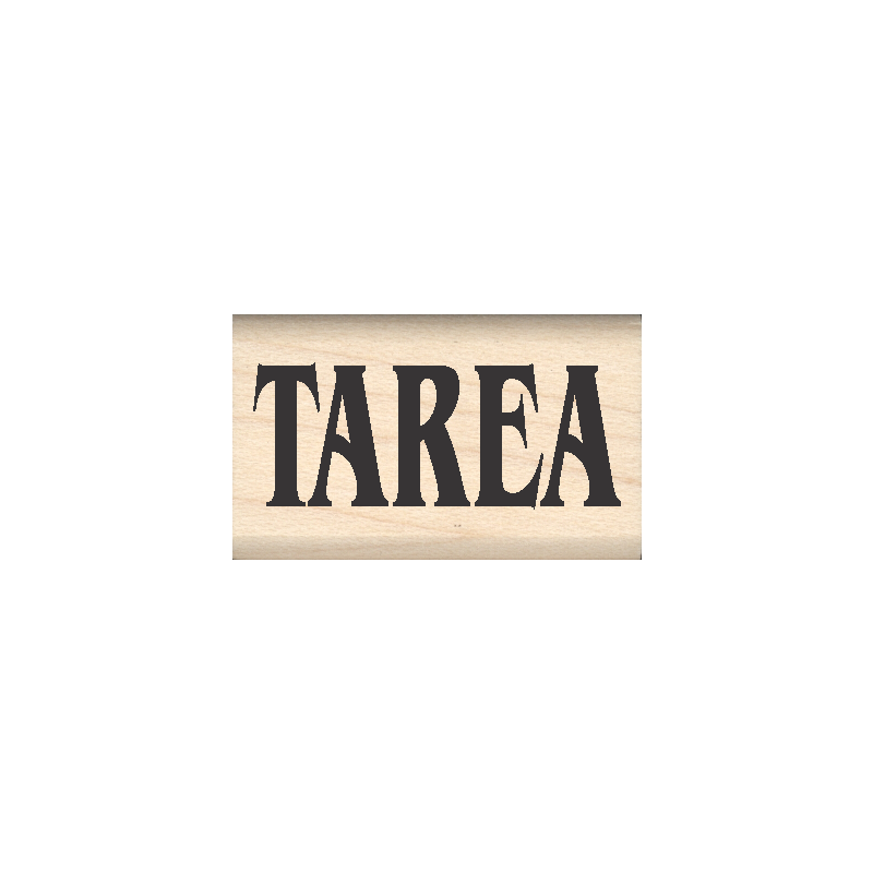 Tarea Rubber Stamp .75" x 1.25" block