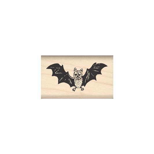 Bat Rubber Stamp .75" x 1.25" block