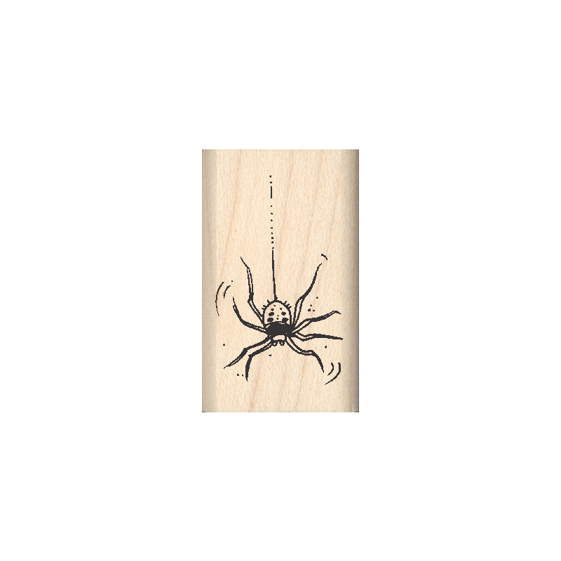 Spider Rubber Stamp .75" x 1.25" block