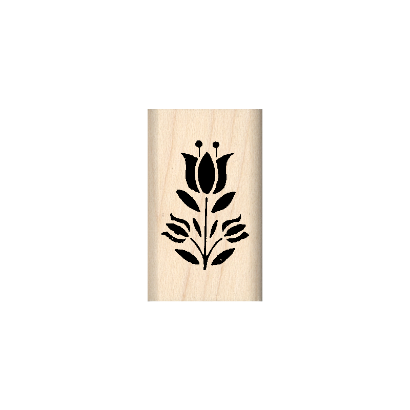 Tulip Rubber Stamp .75" x 1.25" block
