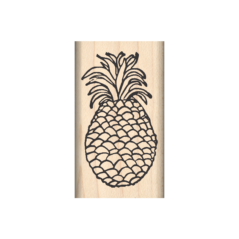 Pineapple Rubber Stamp 1" x 1.75" block