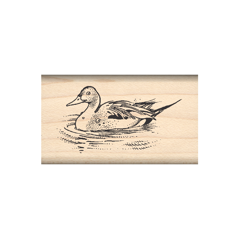 Duck Rubber Stamp 1" x 1.75" block