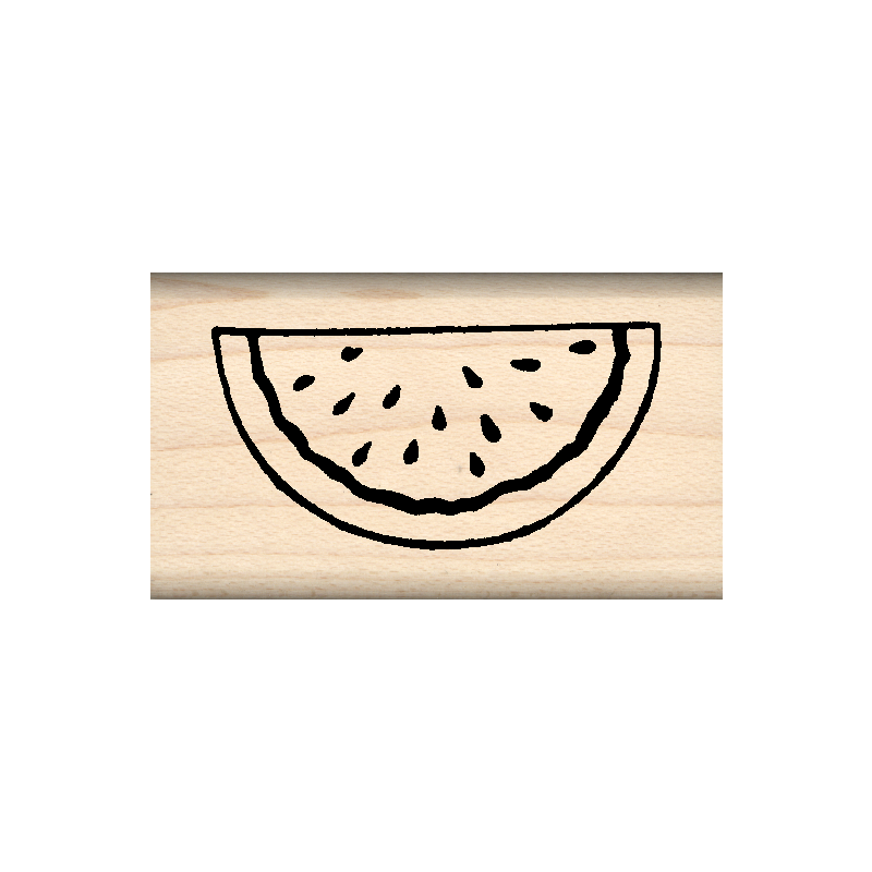 Watermelon Rubber Stamp 1" x 1.75" block