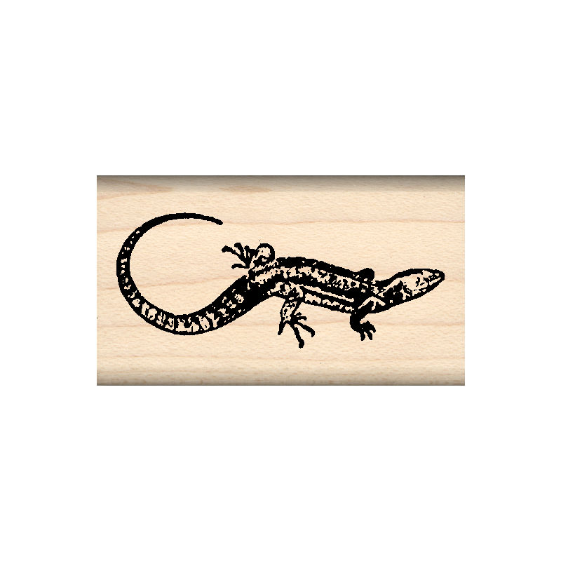 Lizard Rubber Stamp 1" x 1.75" block