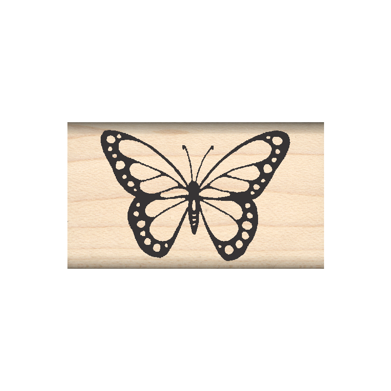 Butterfly Rubber Stamp 1" x 1.75" block
