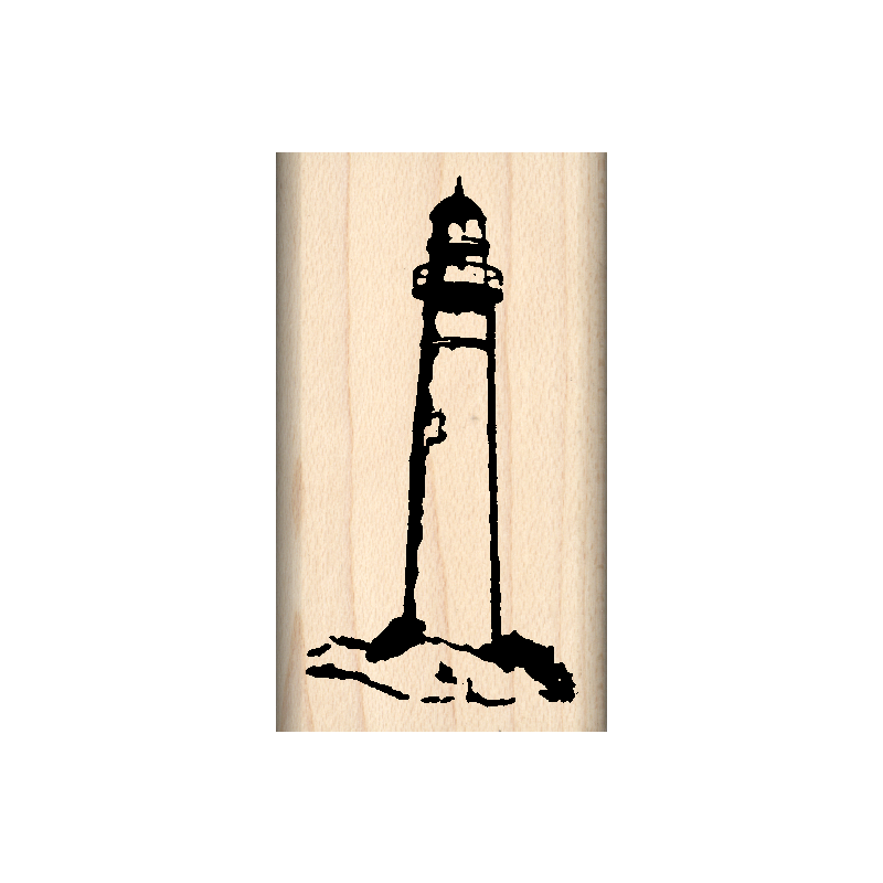 Lighthouse Rubber Stamp 1" x 1.75" block