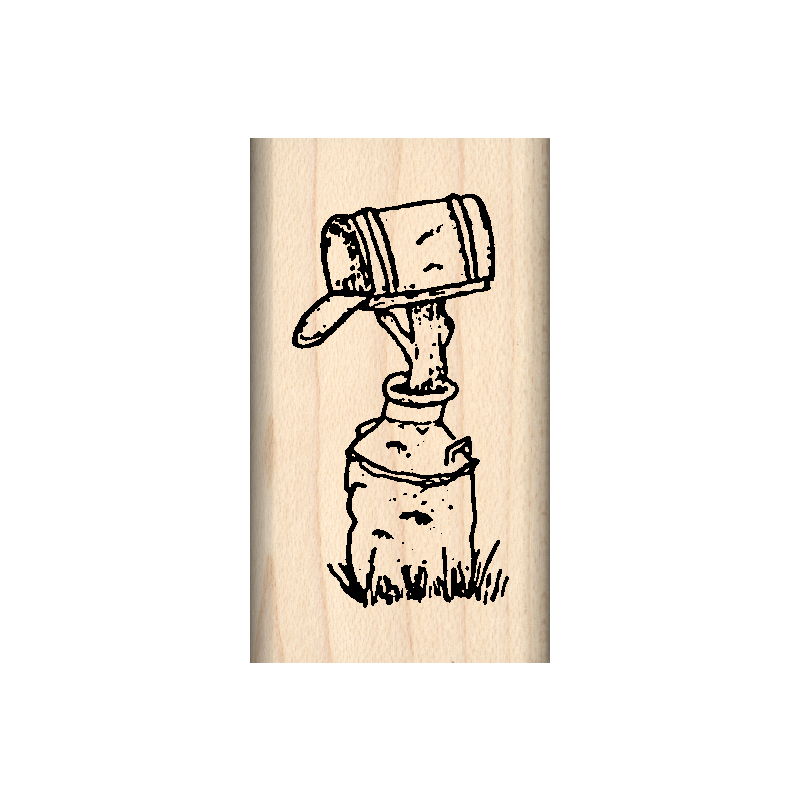 Mailbox Rubber Stamp 1" x 1.75" block