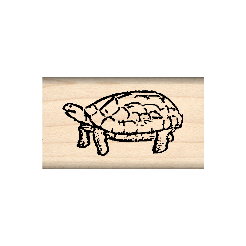 Tortoise Rubber Stamp 1" x 1.75" block