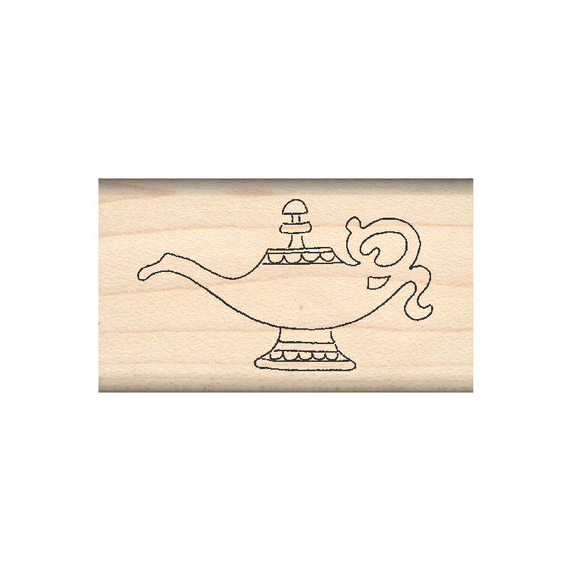 Lamp Rubber Stamp 1" x 1.75" block