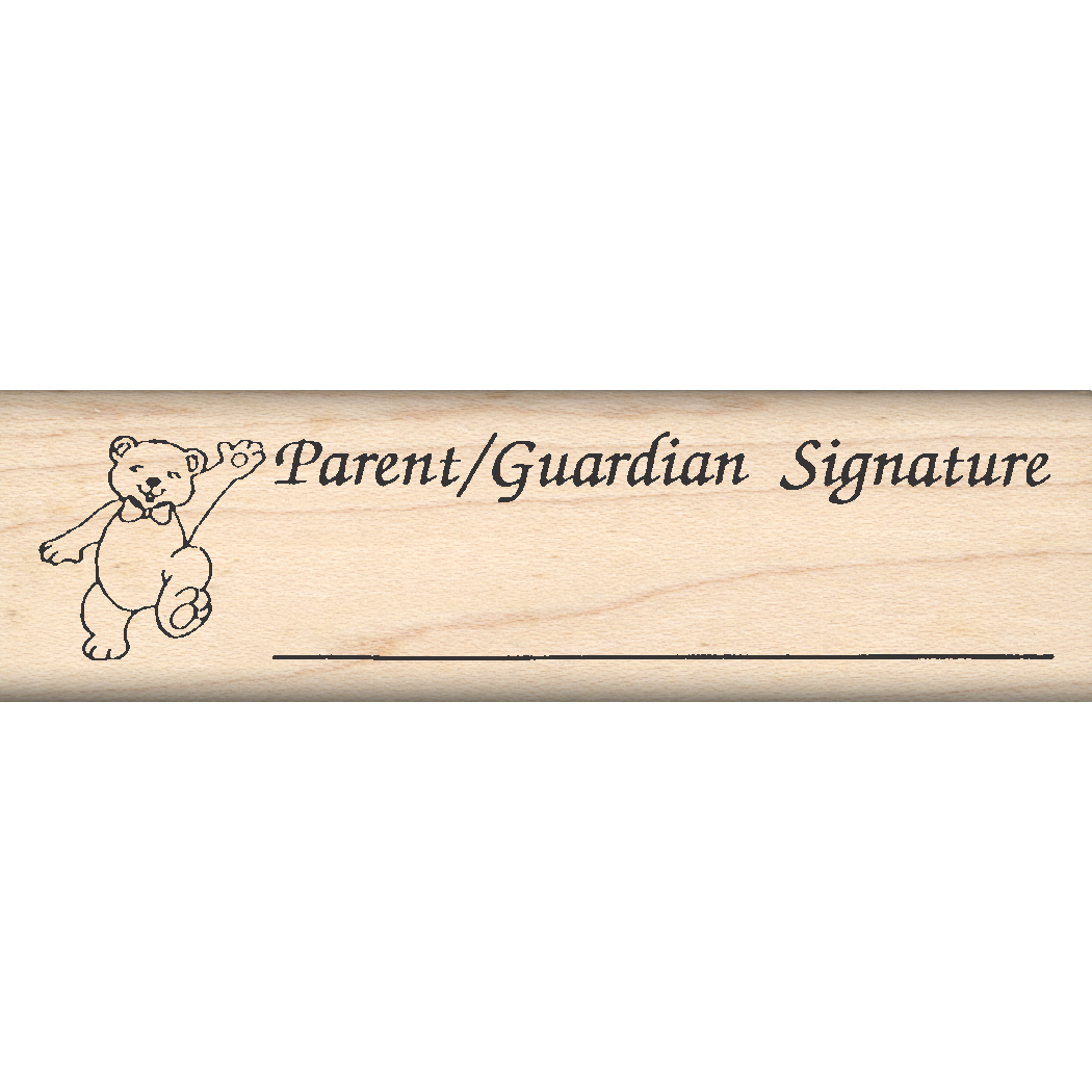 Parent Guardian Signature Teacher Rubber Stamp 1