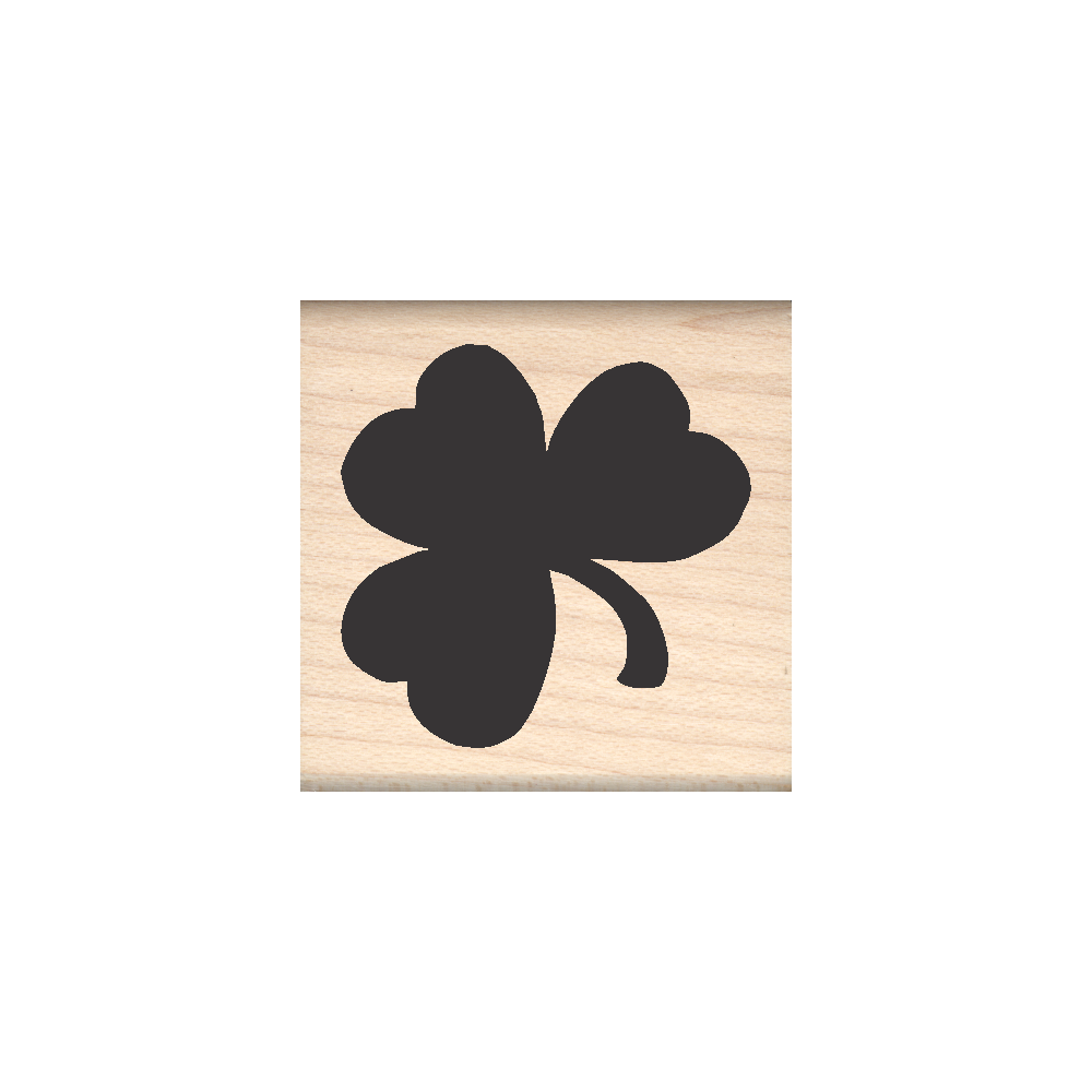 Shamrock Rubber Stamp 1.5" x 1.5" block