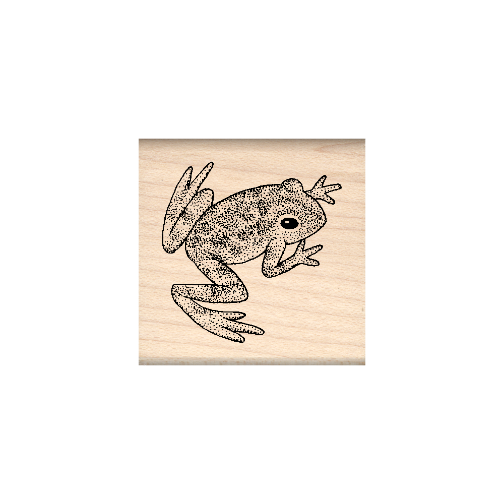 Frog Rubber Stamp 1.5" x 1.5" block
