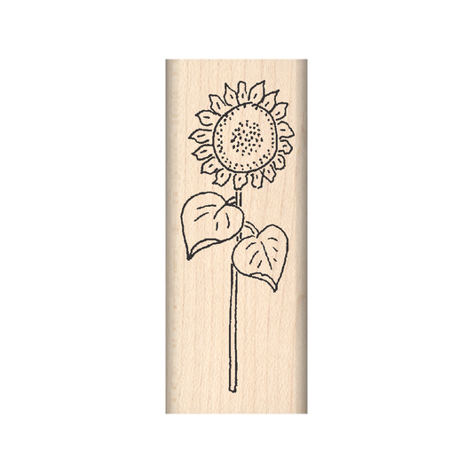Daisy Rubber Stamp 1" x 2.5" block