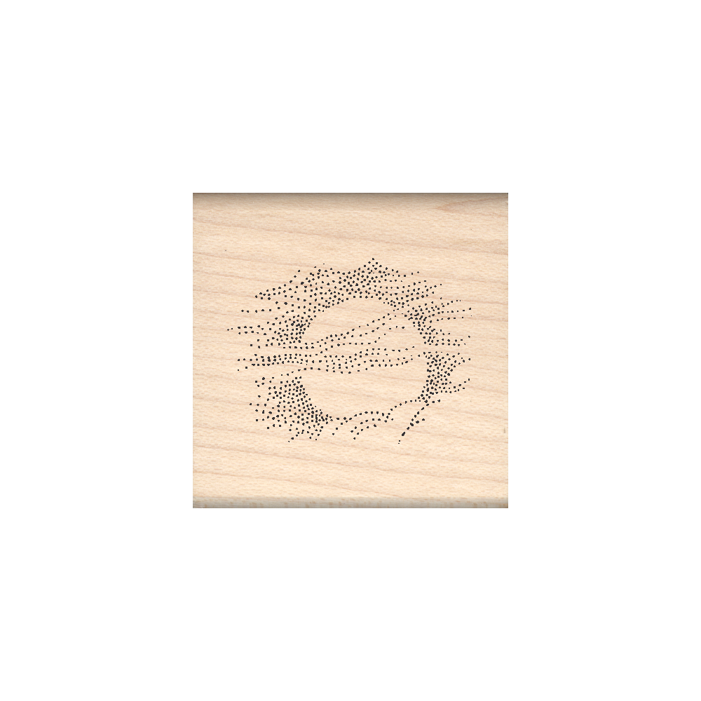 Moon/Clouds Rubber Stamp 1.5" x 1.5" block
