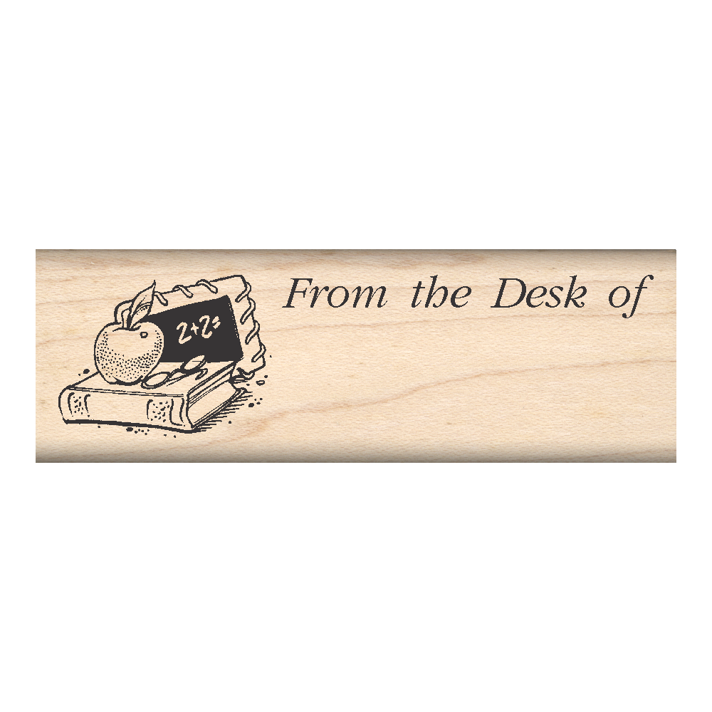 From The Desk of Rubber Stamp 1" x 3" block