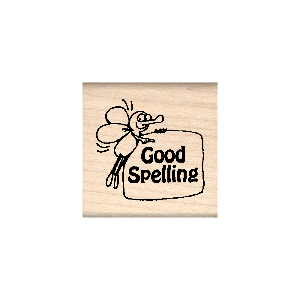 Good Spelling Teacher Rubber Stamp 1.5" x 1.5" block