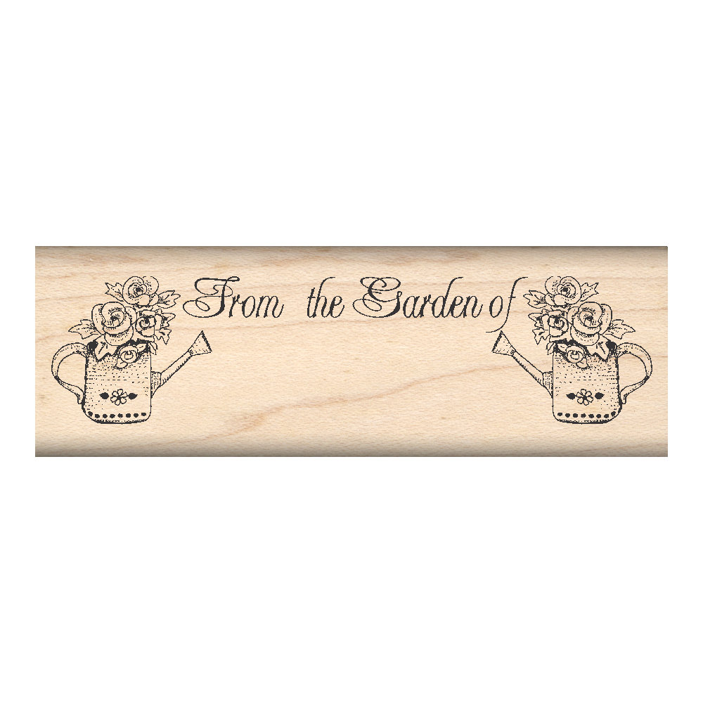 FromThe Garden of Rubber Stamp 1" x 3" block