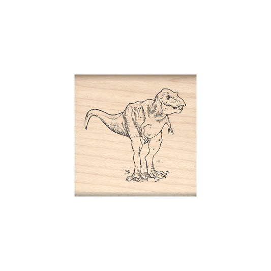Dinosaur Rubber Stamp 1.5" x 1.5" block