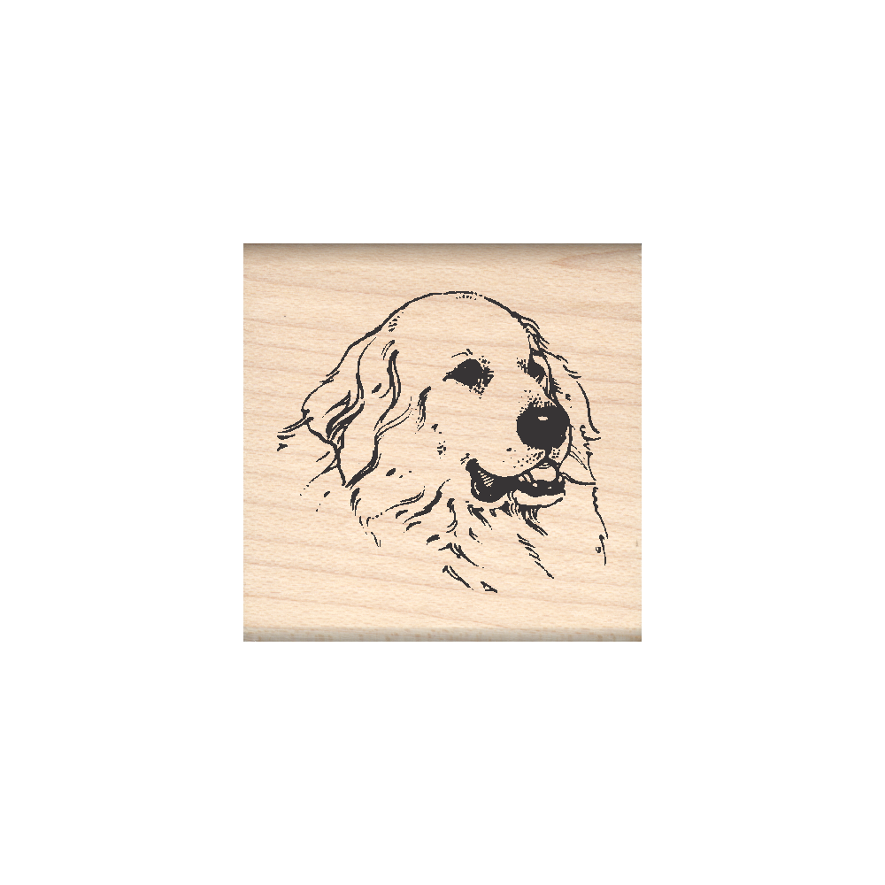 Great Pyrenees Rubber Stamp 1.5" x 1.5" block