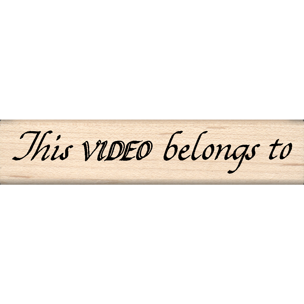 This Video Belongs to Rubber Stamp .75" x 3.5" block