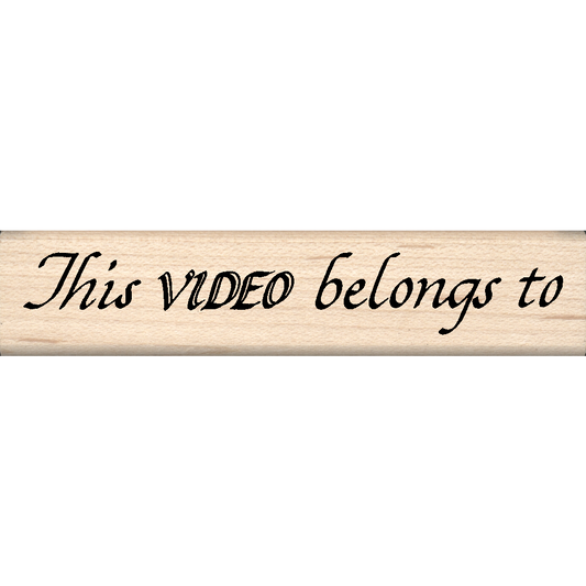 This Video Belongs to Rubber Stamp .75" x 3.5" block