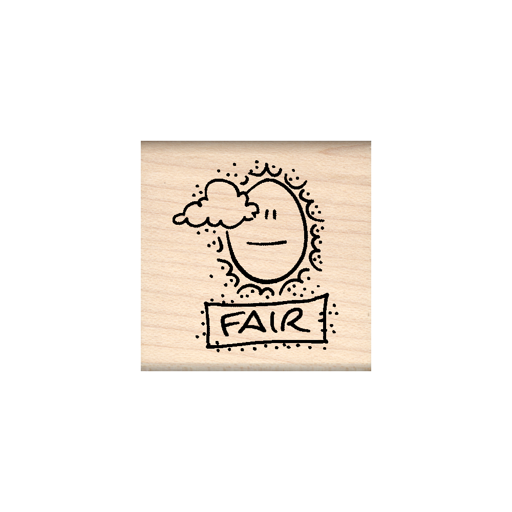 Fair Teacher Rubber Stamp 1.5" x 1.5" block