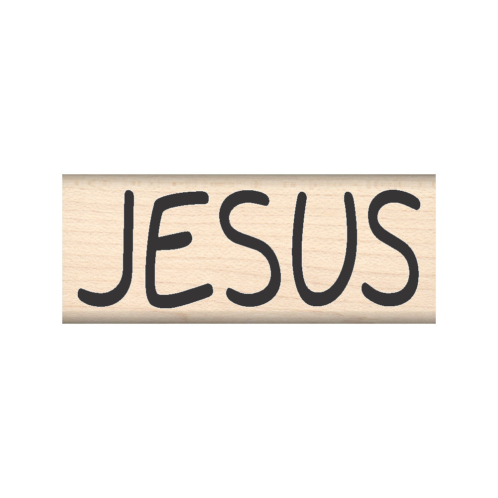 Jesus Rubber Stamp 1" x 1.75" block
