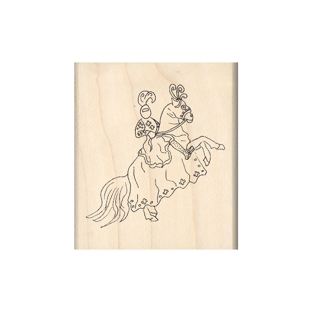 Knight/Horse Rubber Stamp 1.75" x 2" block