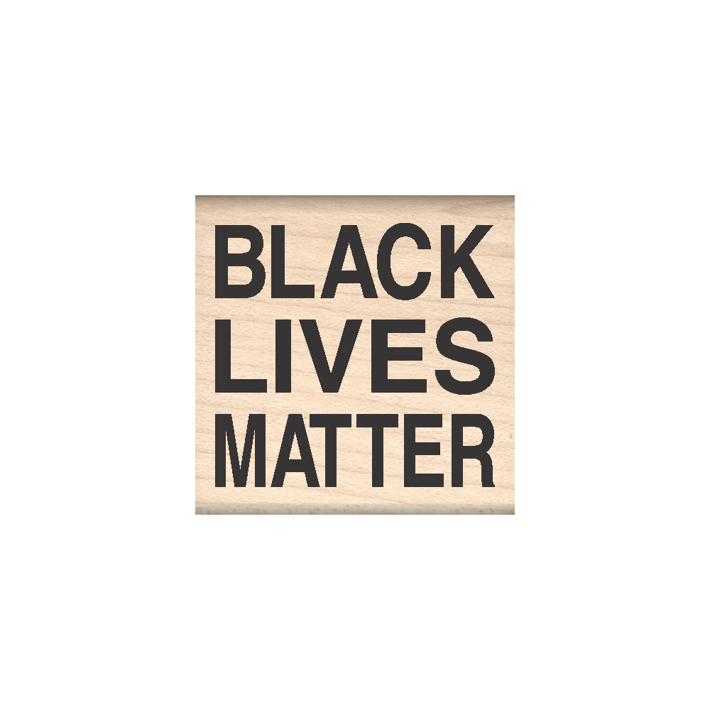 Black Lives Matter - Rubber Stamp 1.5" x 1.5" block