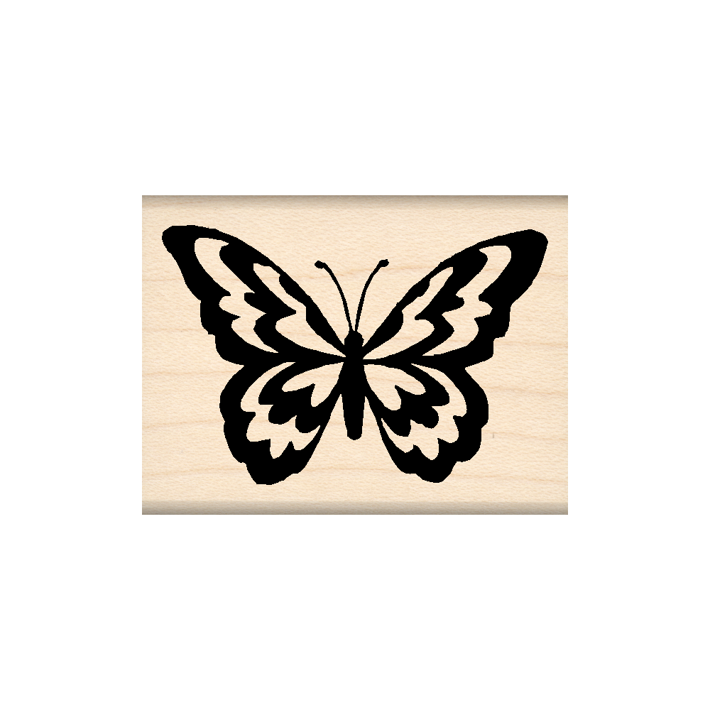 Butterfly Rubber Stamp 1.5" x 2" block