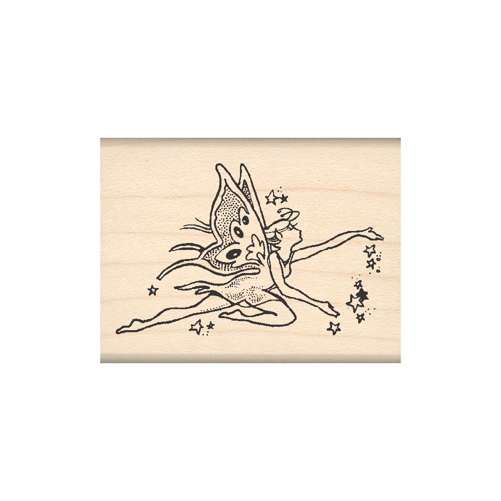 Fairy Rubber Stamp 1.5" x 2" block