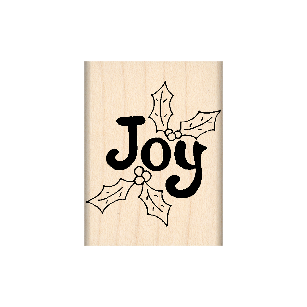 Joy Rubber Stamp 1.5" x 2" block