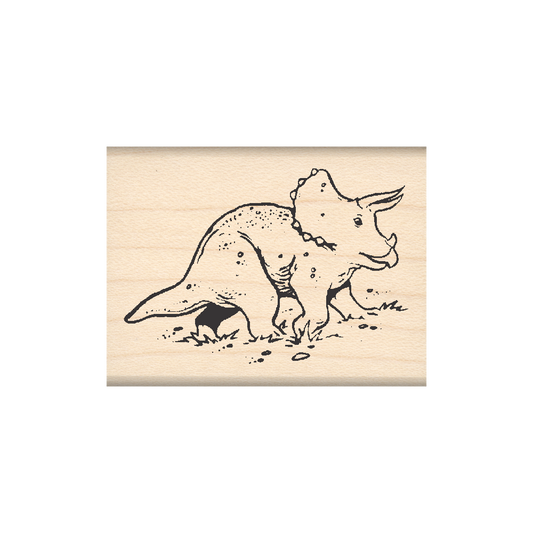 Dinosaur Rubber Stamp 1.5" x 2" block